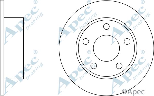 APEC BRAKING Jarrulevy DSK181